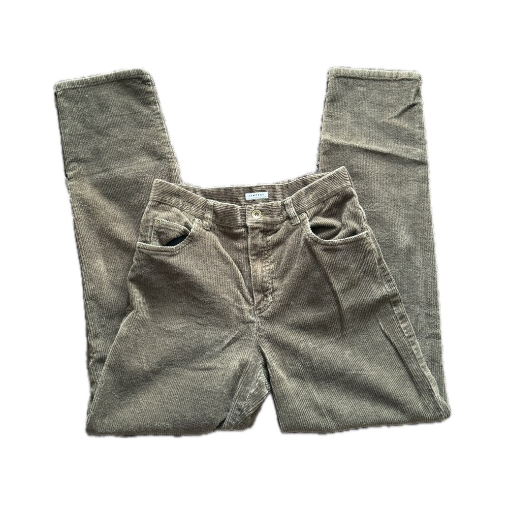 green corduroy pants